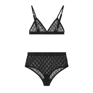 ensemble sous vetement gucci|Lingerie Luxe Femme .